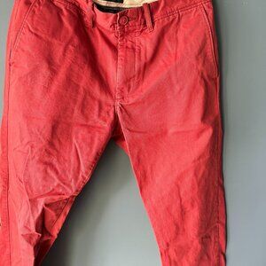 J.Crew JCREW J Crew Always 32 X 32 RED Chino Pants